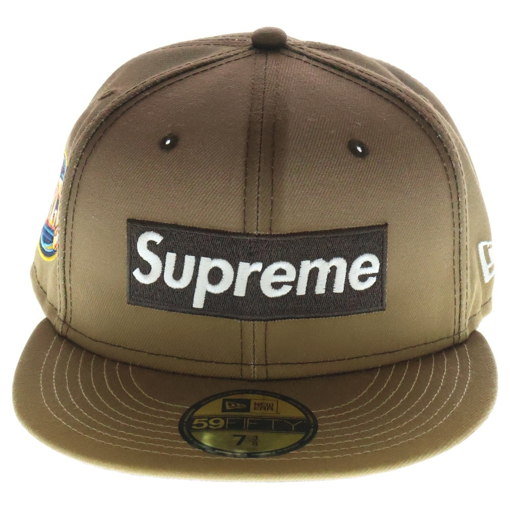 SUPREME(シュプリーム) 23SS ×NEWERA Gradient Box Logo ニューエラ グラデーションボックスロゴ キャップ 帽子 ブラウン