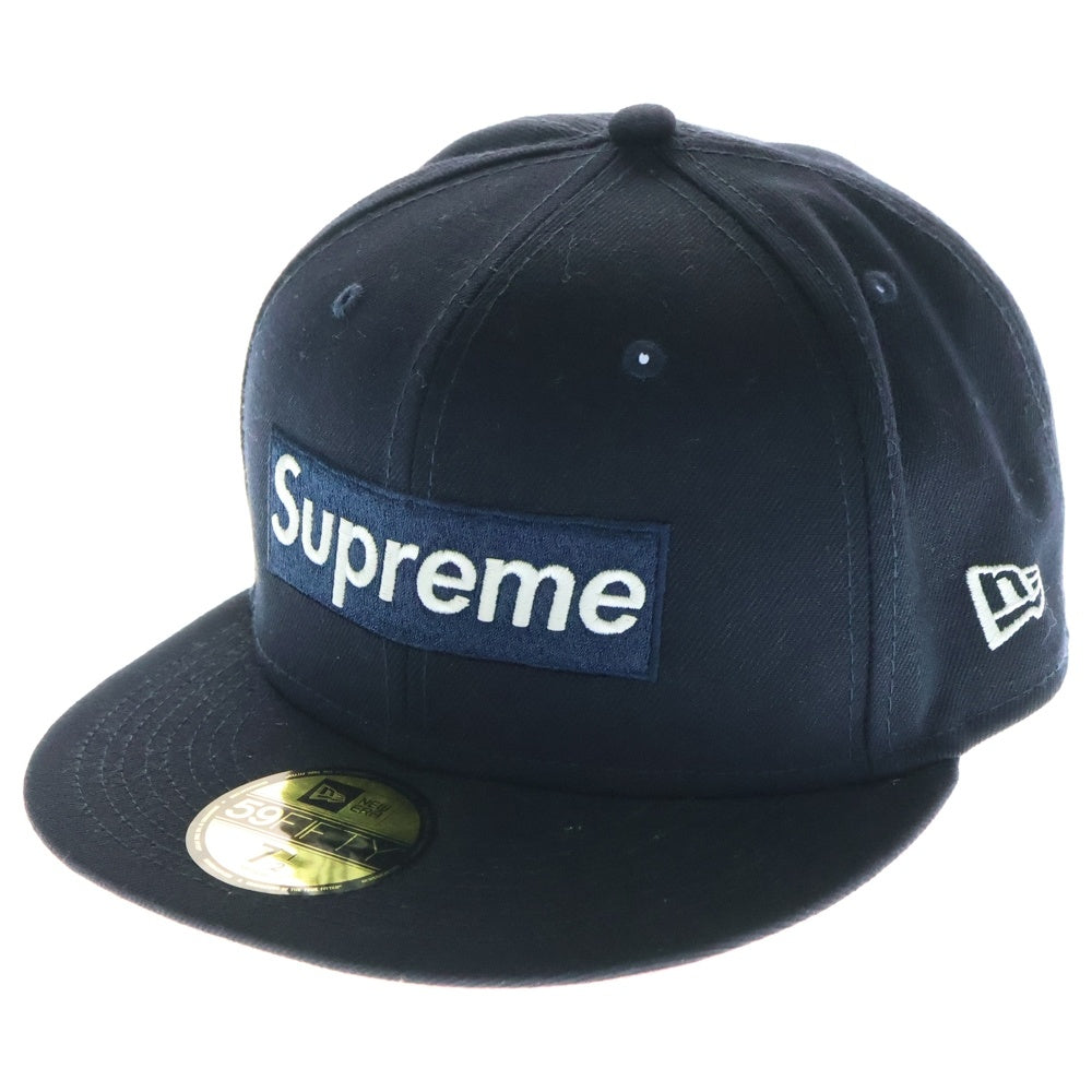 SUPREME(シュプリーム) 21AW ×NEWERA No Camp Box Logo ノー キャンプ ボックス ロゴ キャップ 帽子 ネイビー