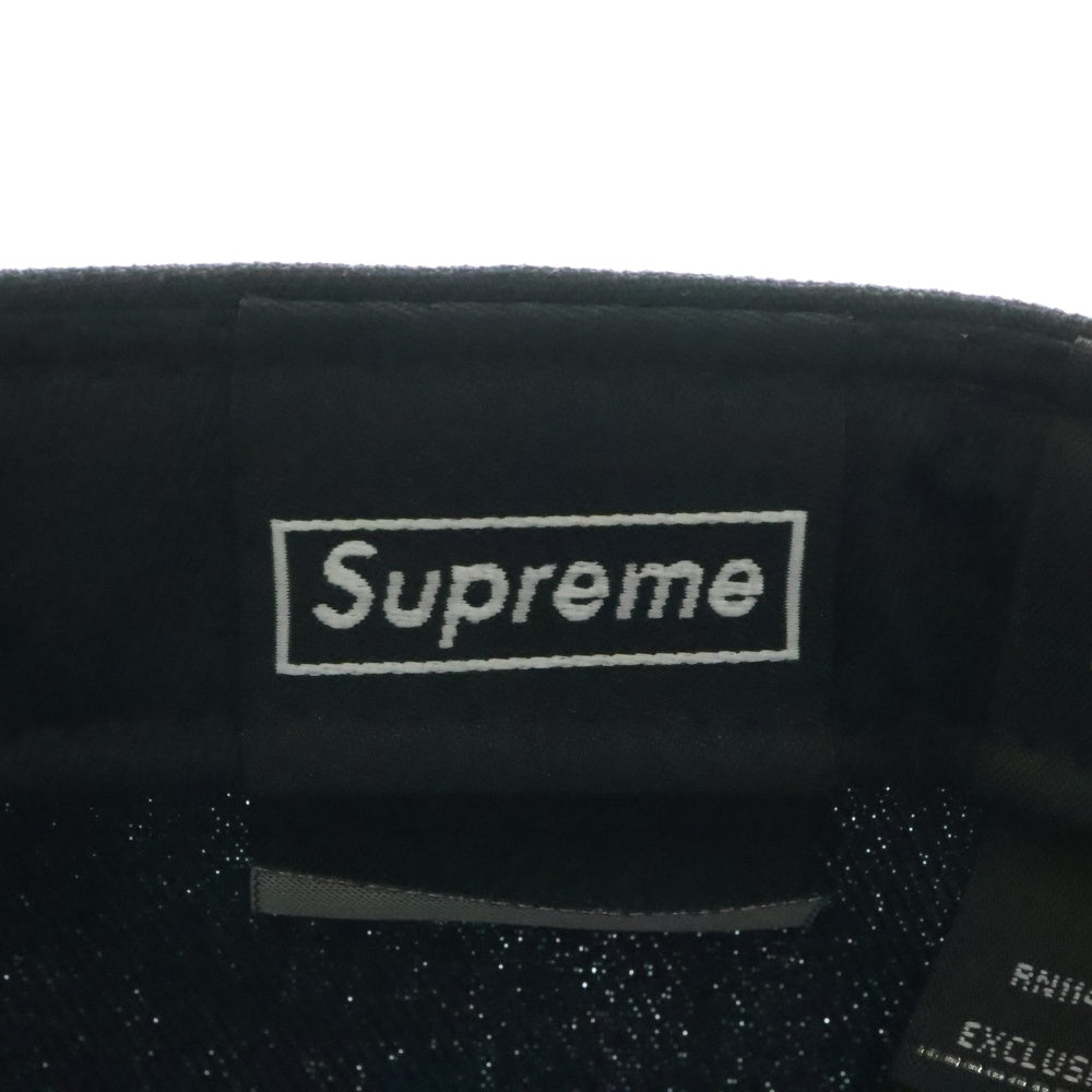 SUPREME(シュプリーム) 21AW ×NEWERA No Camp Box Logo ノー キャンプ ボックス ロゴ キャップ 帽子 ネイビー