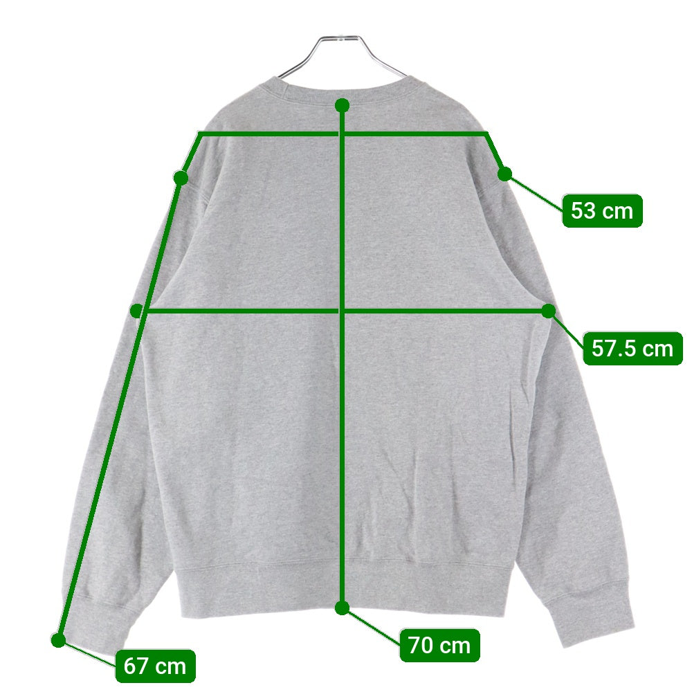 SUPREME(シュプリーム) 20SS Kanji Logo Crewneck カンジ ロゴ クルーネック スウェットトレーナー グレー