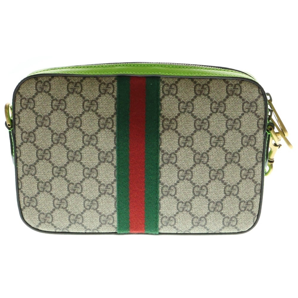 GUCCI(グッチ) GGスプリーム オフィディア ショルダーバッグ ベージュ/グリーン 699439