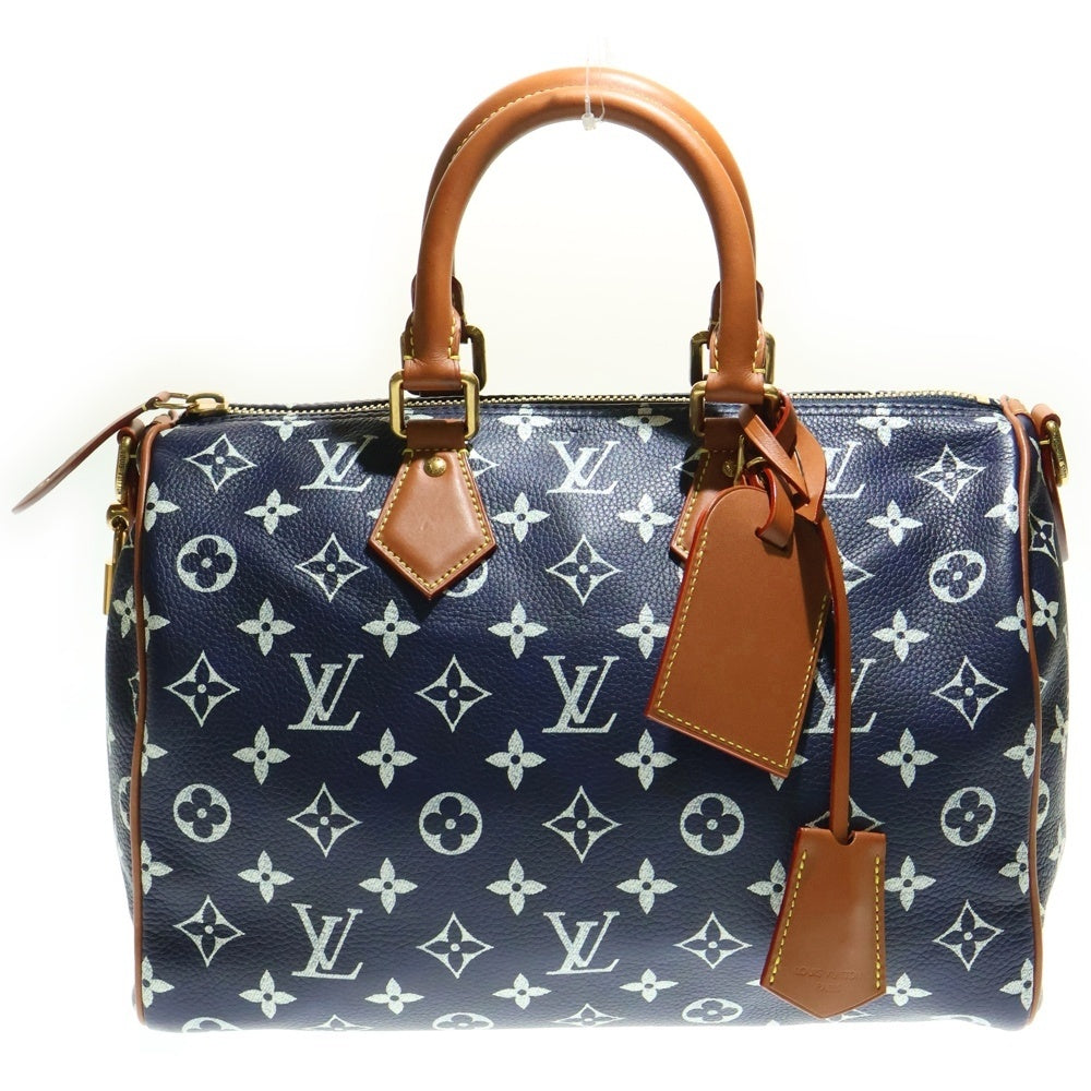 LOUIS VUITTON(ルイヴィトン) Speedy P9 Bandoliere スピーディ P9 バンドリエール30 モノグラムレザーショルダーバッグ ハンドバッグ ネイビー M15282