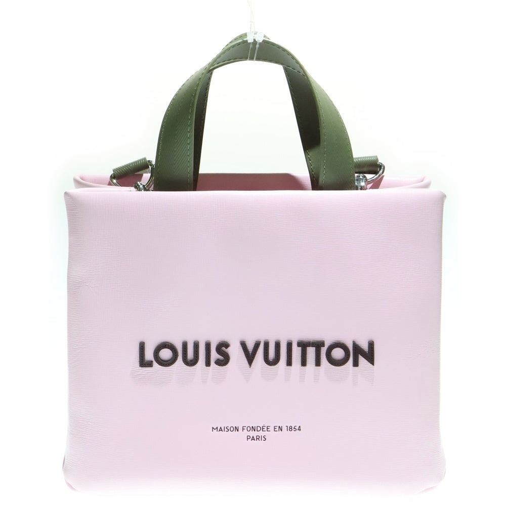 LOUIS VUITTON(ルイヴィトン) Shopper Tote Mini ショッパートート レザートートバッグ ショルダーバッグ ピンク M15239