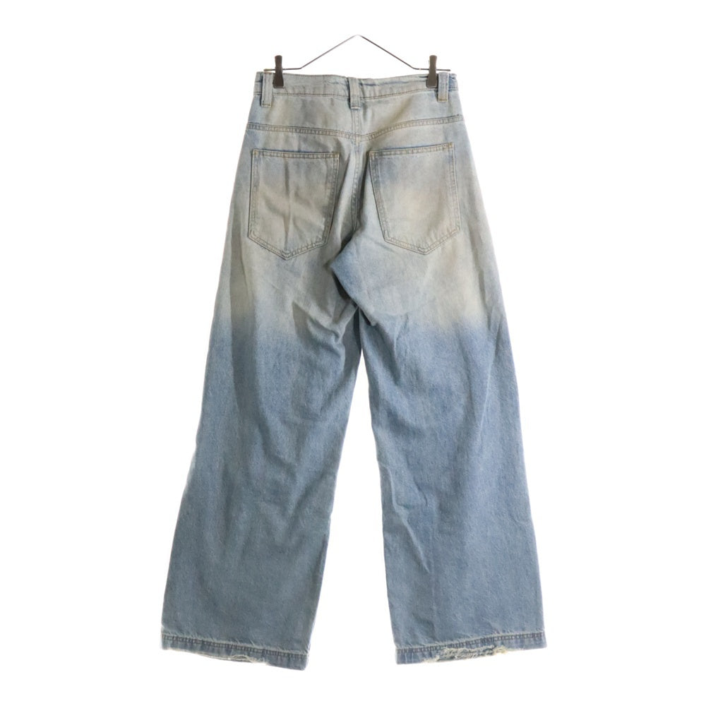 JADED LONDON(ジェイデッドロンドン) WASHED DENIM PANTS ダメージ加工 ウォッシュド デニムパンツ インディゴ