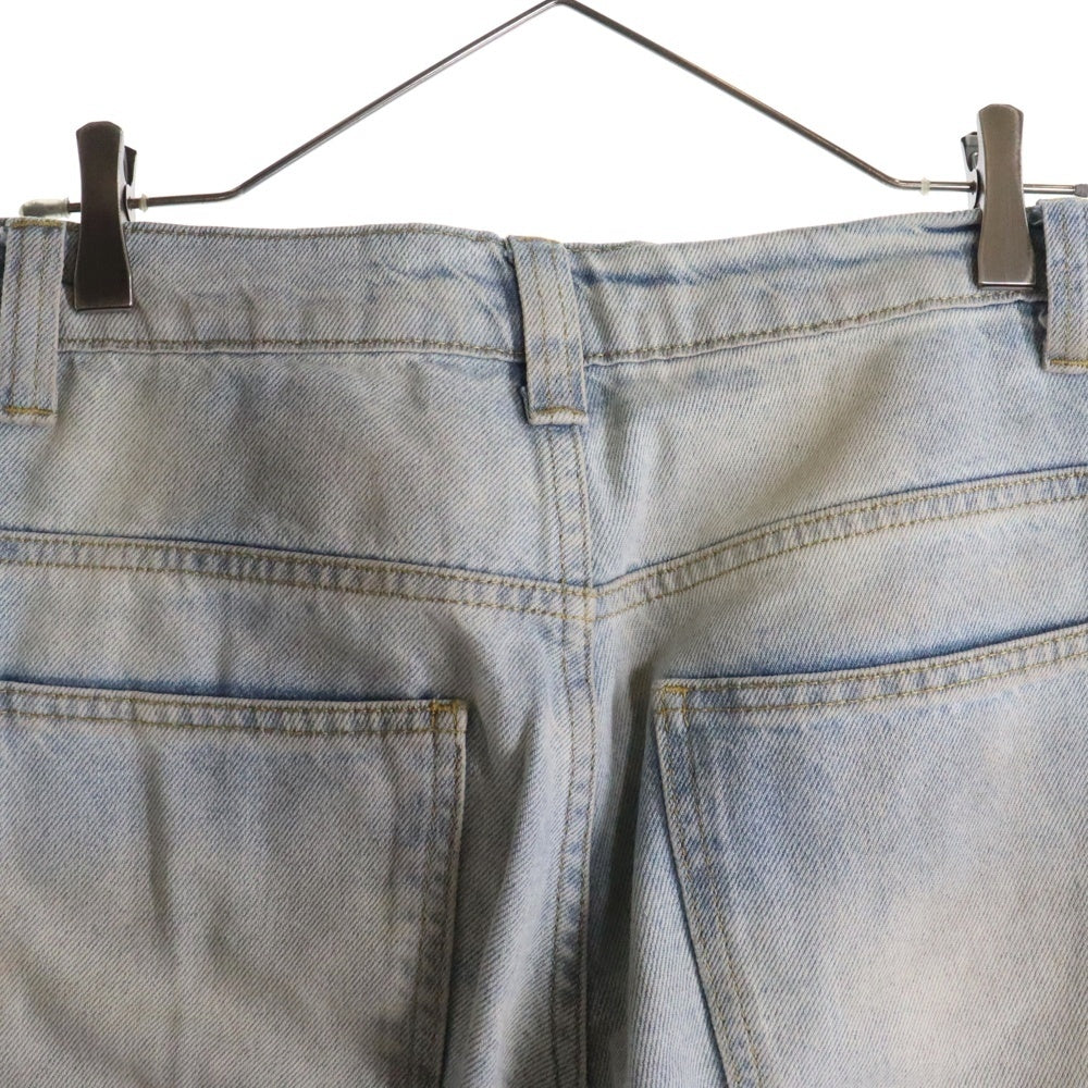 JADED LONDON(ジェイデッドロンドン) WASHED DENIM PANTS ダメージ加工 ウォッシュド デニムパンツ インディゴ