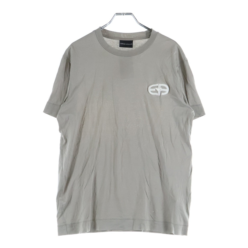 EMPORIO ARMANI(エンポリオアルマーニ) フロントロゴ 半袖Tシャツ カットソー ブラウン 8N1TF5 1JUVZ