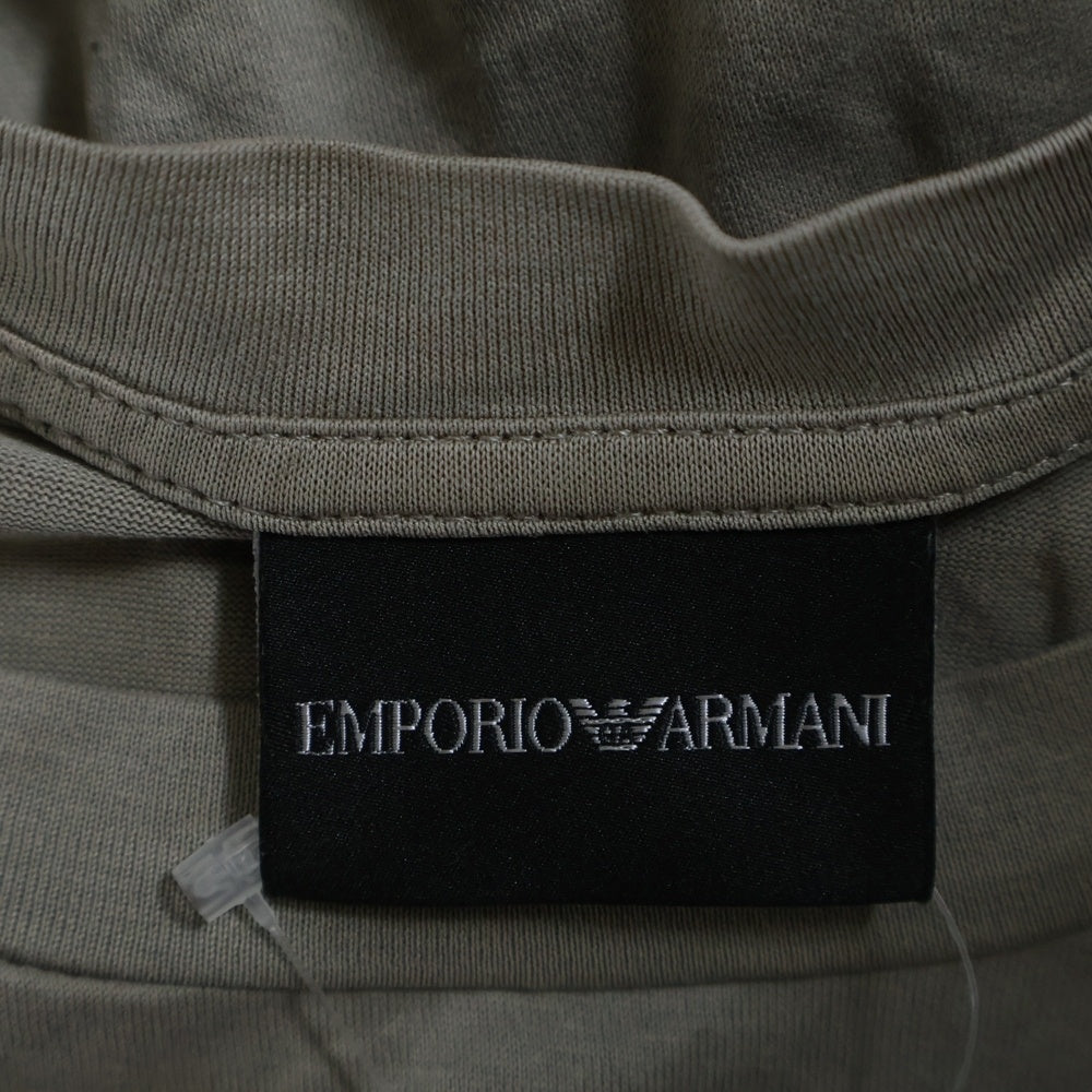 EMPORIO ARMANI(エンポリオアルマーニ) フロントロゴ 半袖Tシャツ カットソー ブラウン 8N1TF5 1JUVZ