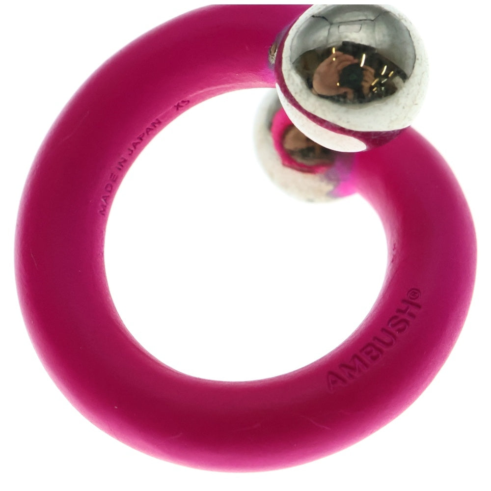 AMBUSH(アンブッシュ) Barbell Ring バーベルリング 指輪 ピンク