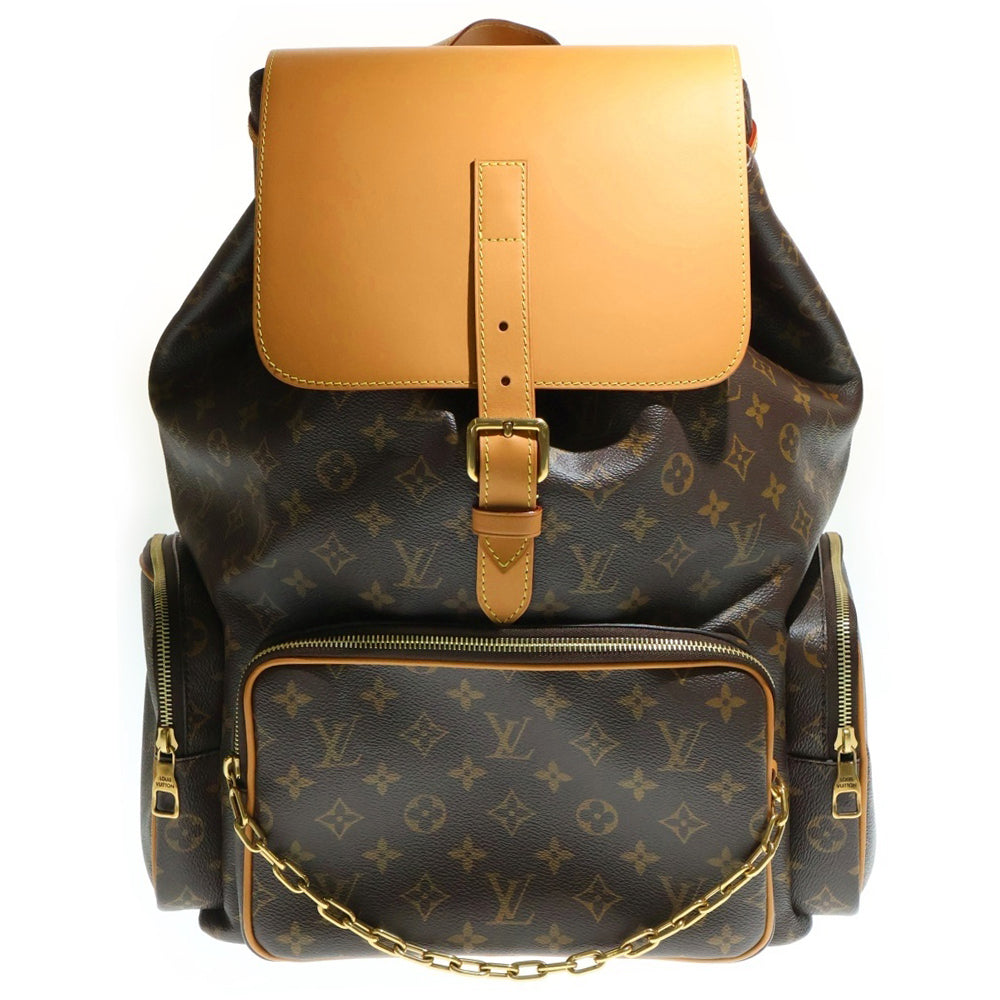 【大決算】LOUIS VUITTON ルイヴィトン リュック トリオバックパック M44658 モノグラムキャンバス    ブラウン 茶 ゴールド金具 メンズ【中古品】 LOUIS VUITTON(ルイヴィトン) トリオ・バックパック コーティング