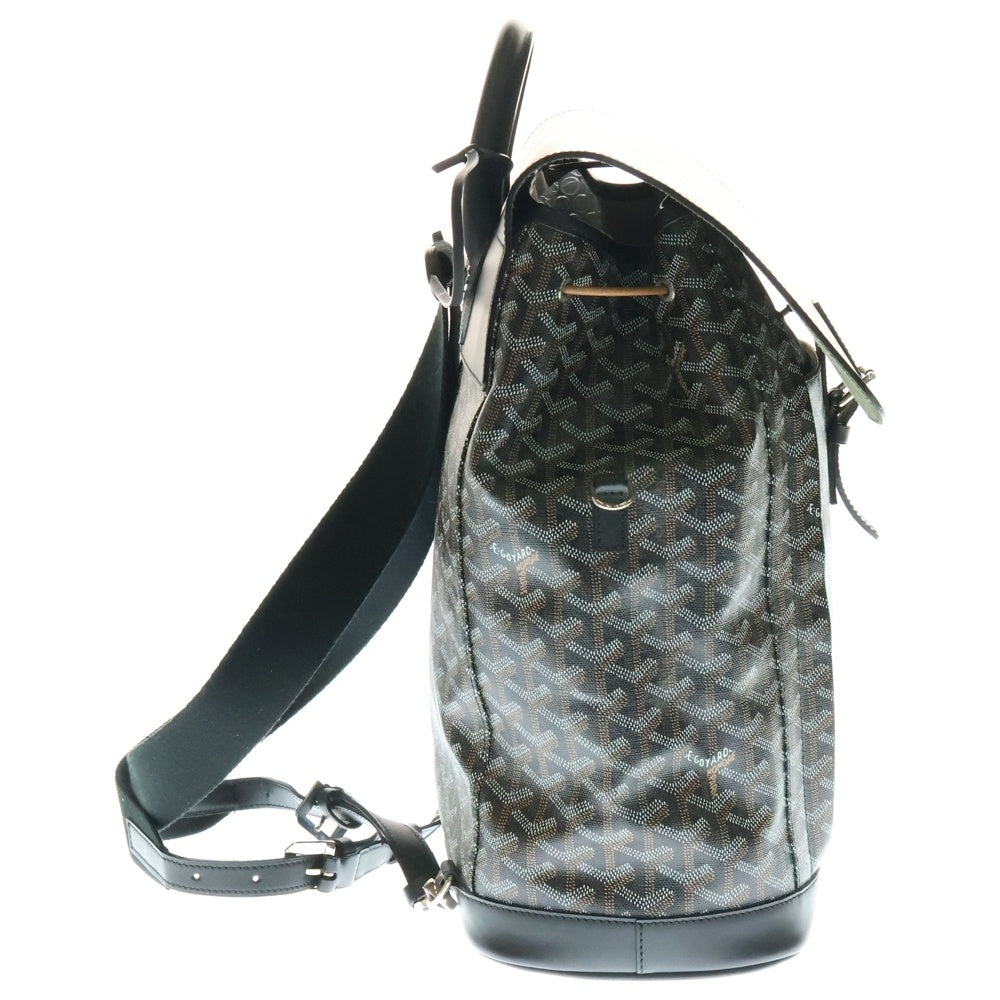 GOYARD(ゴヤール) アルパンMM PVC レザーエリンボーン 2WAYバックパック リュック ブラック/ブラウン