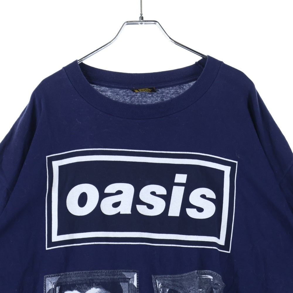 VINTAGE(ヴィンテージ) 90s OASIS SHAKER MAKER TEE オアシス フロントプリント半袖Tシャツ カットソー ネイビー