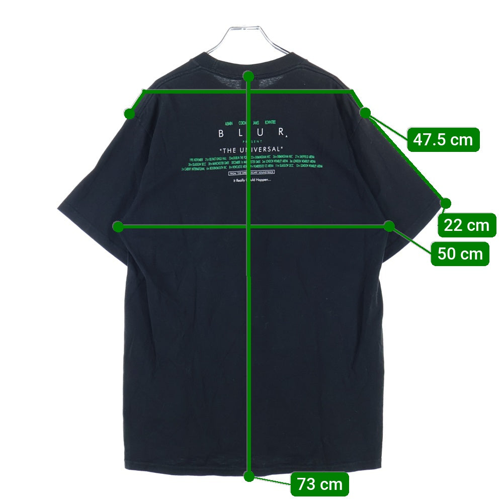 VINTAGE(ヴィンテージ) 90s BLUR TEE ブラー ユニバーサル Tシャツ 半袖 カットソー ブラック