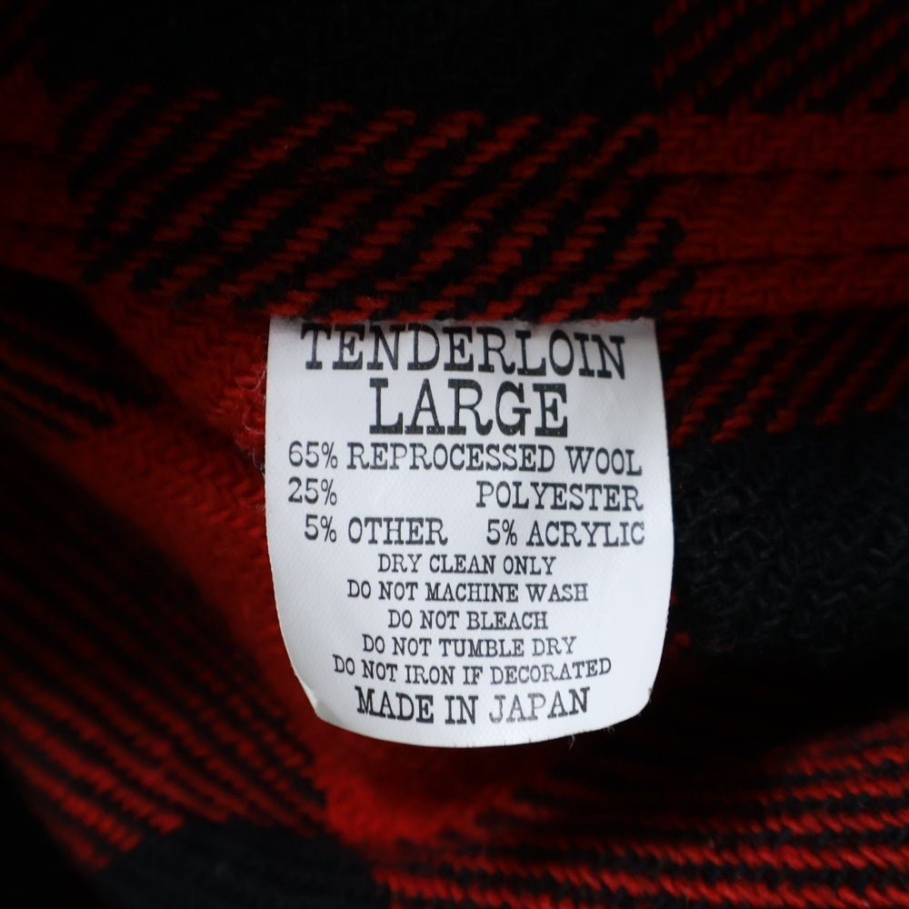 TENDERLOIN(テンダーロイン) T-20RG T-BUFFALO JKT バッファローチェックシャツジャケット ブルゾン レッド