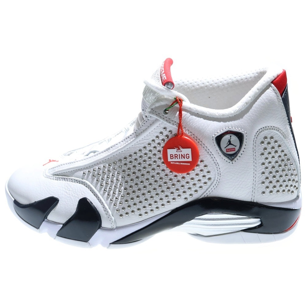 NIKE(ナイキ) 19SS×SUPREME AIR JORDAN 14 RETRO S シュプリーム エアジョーダン 14 レトロ ハイカットスニーカー ホワイト US8.5/26.5cm BV7630-106