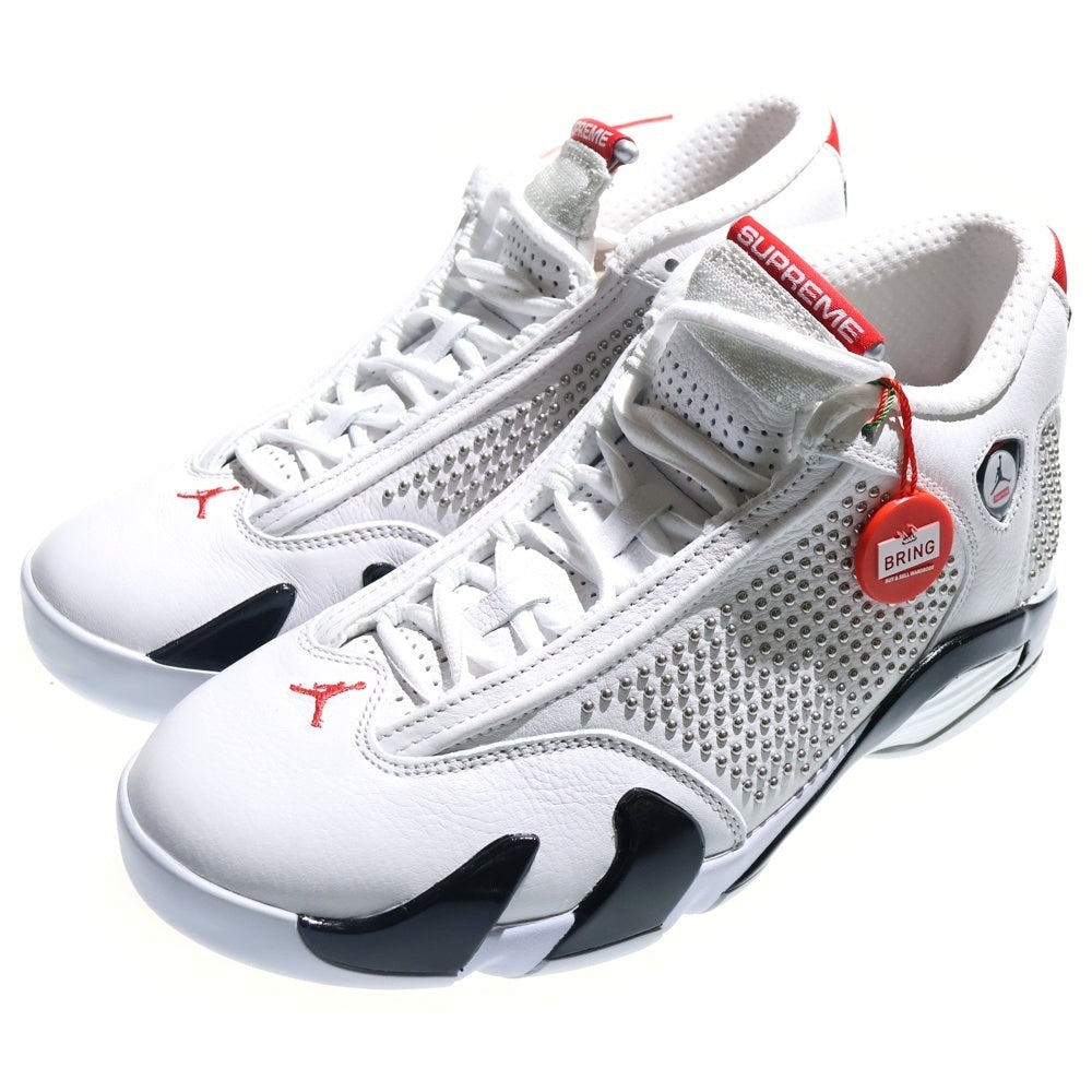 NIKE(ナイキ) 19SS×SUPREME AIR JORDAN 14 RETRO S シュプリーム エアジョーダン 14 レトロ ハイカットスニーカー ホワイト US8.5/26.5cm BV7630-106