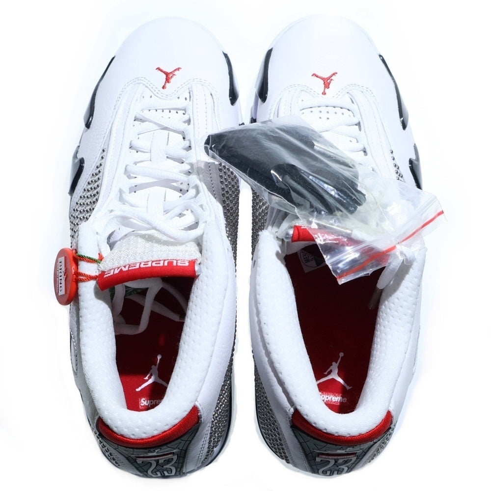 NIKE(ナイキ) 19SS×SUPREME AIR JORDAN 14 RETRO S シュプリーム エアジョーダン 14 レトロ ハイカットスニーカー ホワイト US8.5/26.5cm BV7630-106