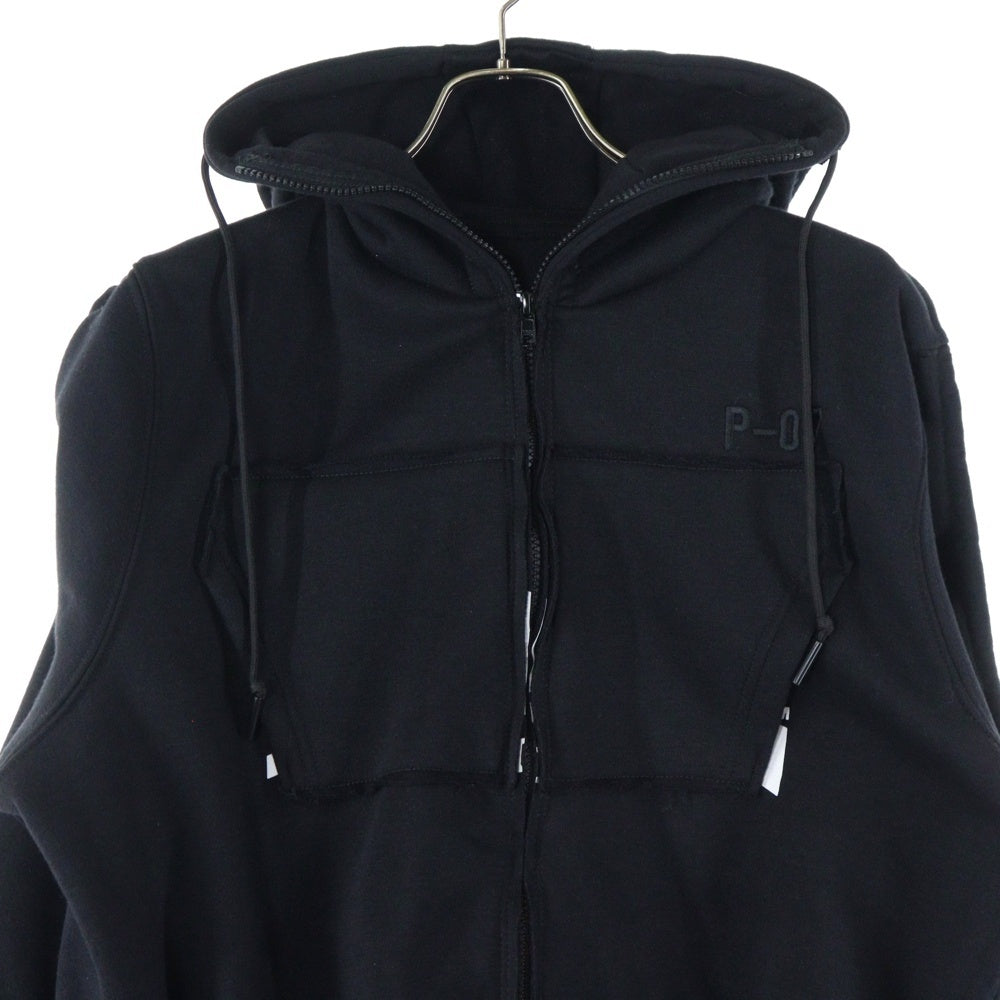 TOGGLE(トグル) ZIP-UP HOODIE ジップアップ フーディー パーカー ブラック 31PT07JE22USB