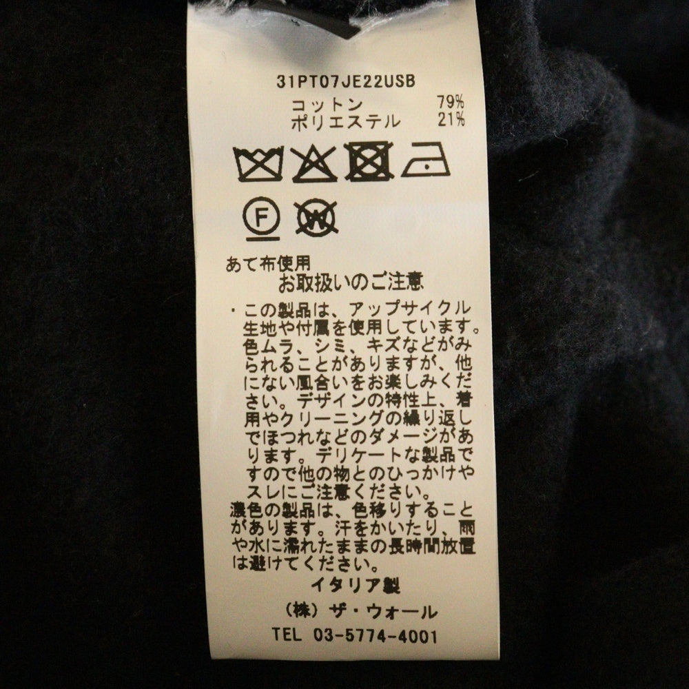 TOGGLE(トグル) ZIP-UP HOODIE ジップアップ フーディー パーカー ブラック 31PT07JE22USB