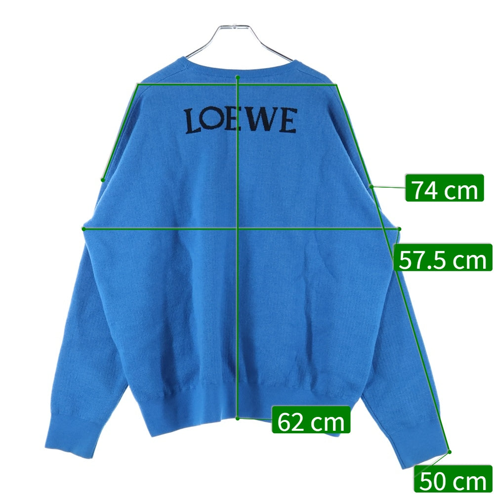 LOEWE(ロエベ) ×STUDIO GHIBLI WOOL KNIT スタジオ ジブリ ウールニットセーター ブルー