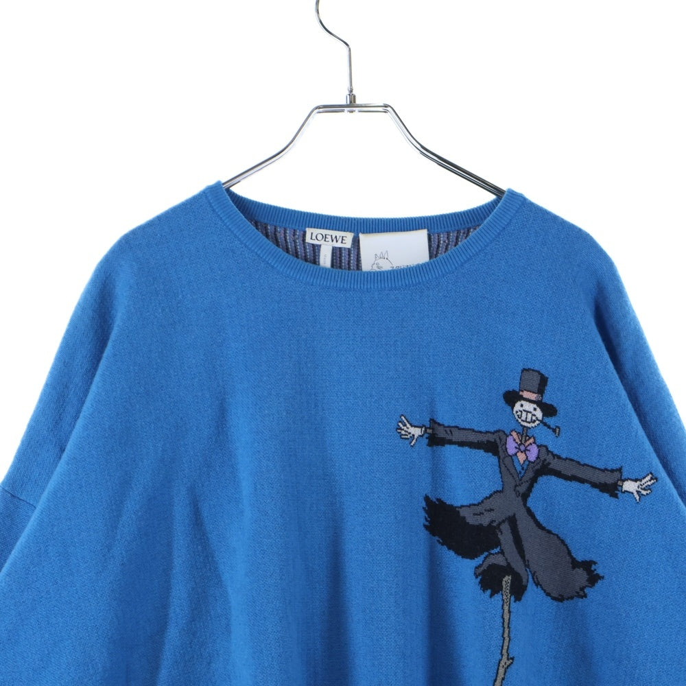 LOEWE(ロエベ) ×STUDIO GHIBLI WOOL KNIT スタジオ ジブリ ウールニットセーター ブルー