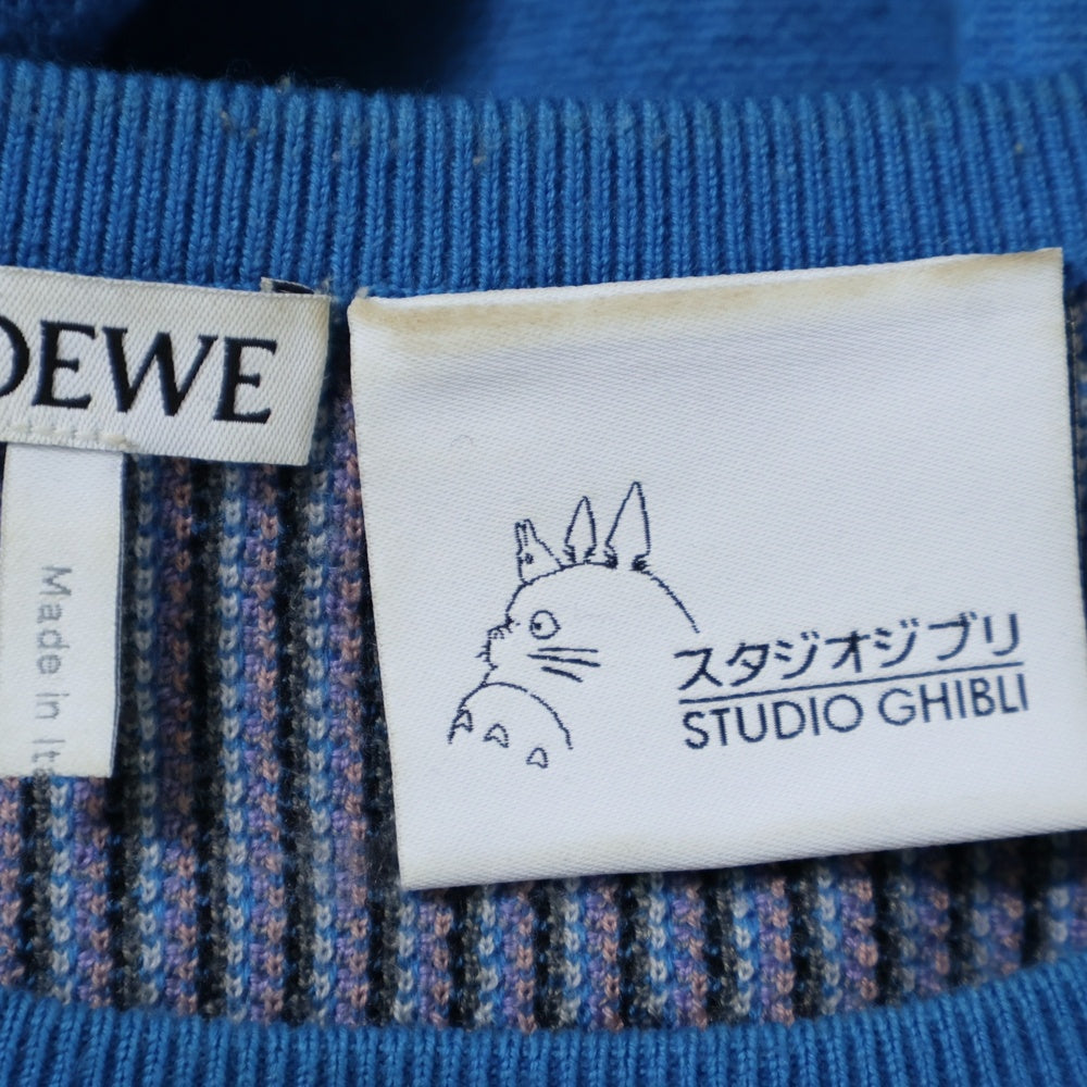 LOEWE(ロエベ) ×STUDIO GHIBLI WOOL KNIT スタジオ ジブリ ウールニットセーター ブルー