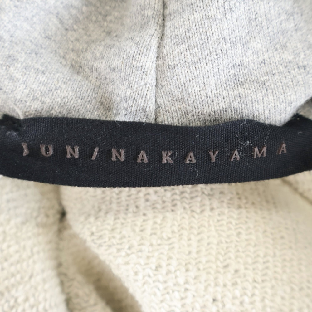JUN / NAKAYAMA(ジュンナカヤマ) WILDNESS HOODIE ダメージ加工 プルオーバースウェットパーカー フーディー グレー JN-F24-013