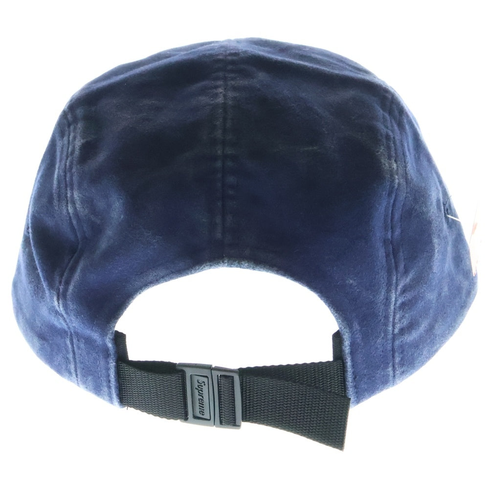 SUPREME(シュプリーム) 25AW 2-Tone Moleskin Camp Cap スウェード キャンプキャップ 帽子 ネイビー/オレンジ
