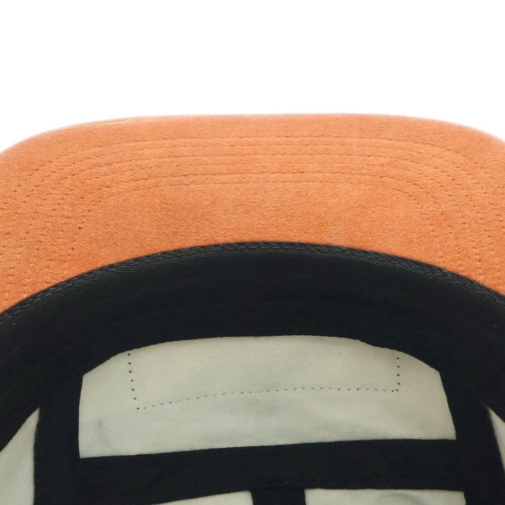 SUPREME(シュプリーム) 25AW 2-Tone Moleskin Camp Cap スウェード キャンプキャップ 帽子 ネイビー/オレンジ