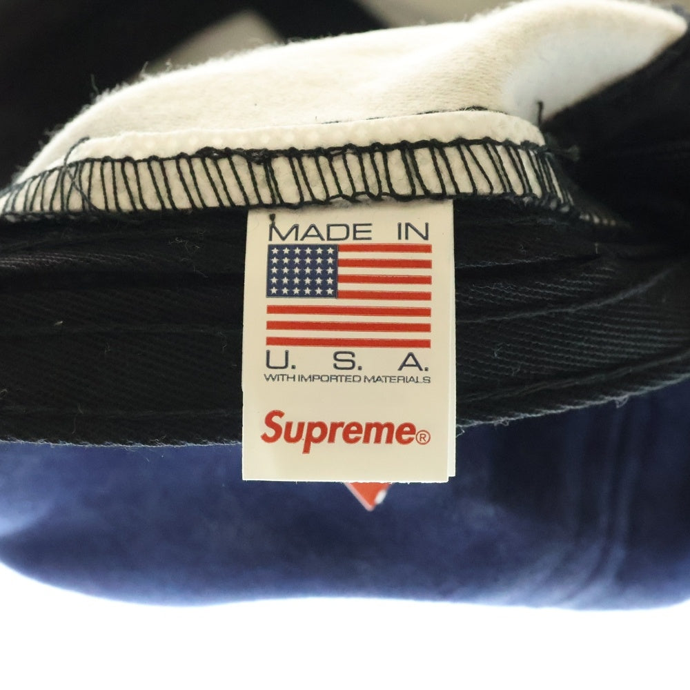 SUPREME(シュプリーム) 25AW 2-Tone Moleskin Camp Cap スウェード キャンプキャップ 帽子 ネイビー/オレンジ