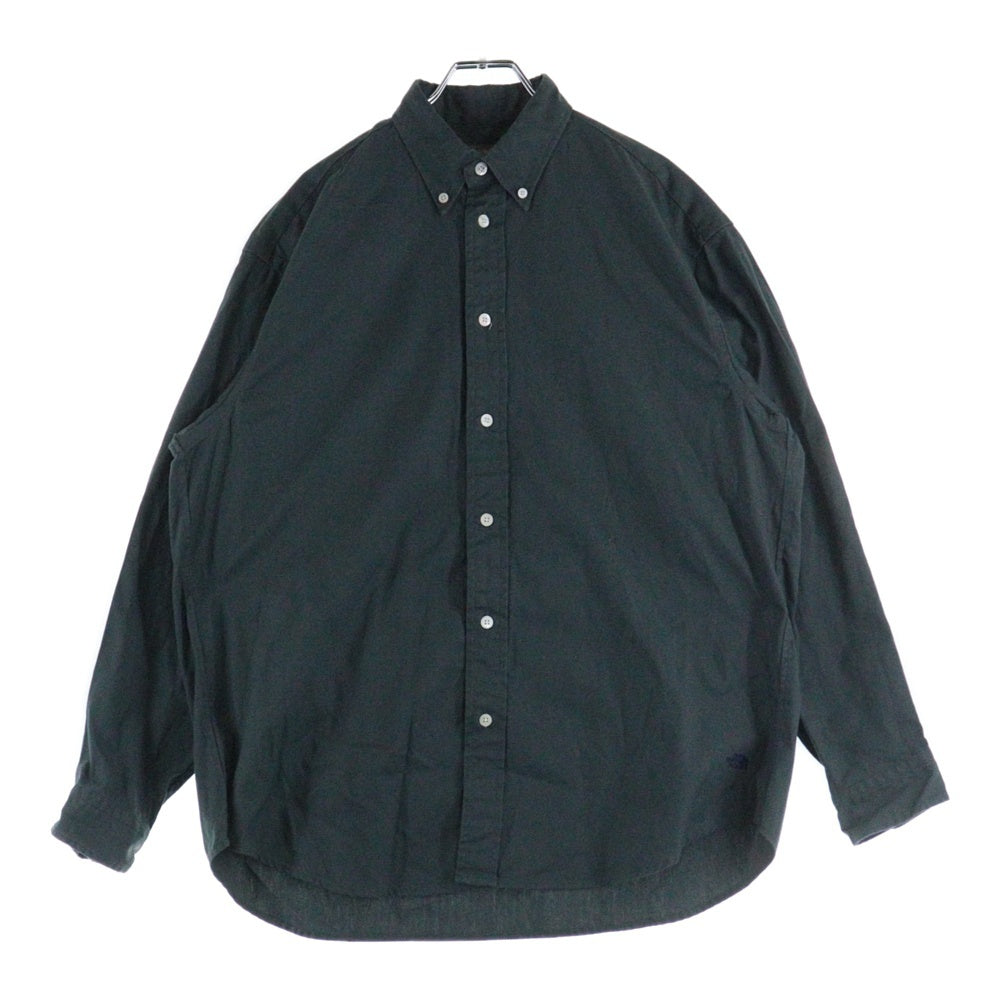THE NORTH FACE PURPLE LABEL(ノースフェイスパープルレーベル) L/S HALF DOME SHIRT ロゴ刺繍 長袖シャツ グレー NR12450