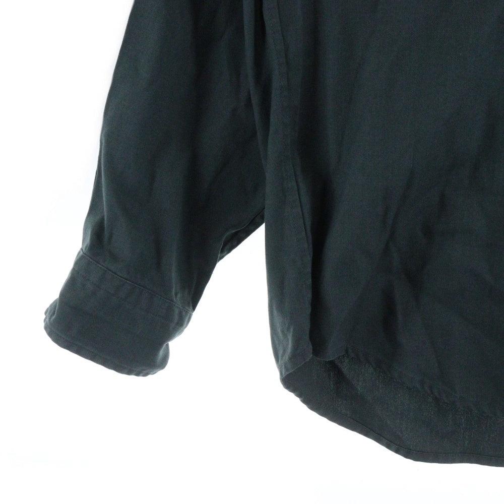 THE NORTH FACE PURPLE LABEL(ノースフェイスパープルレーベル) L/S HALF DOME SHIRT ロゴ刺繍 長袖シャツ グレー NR12450