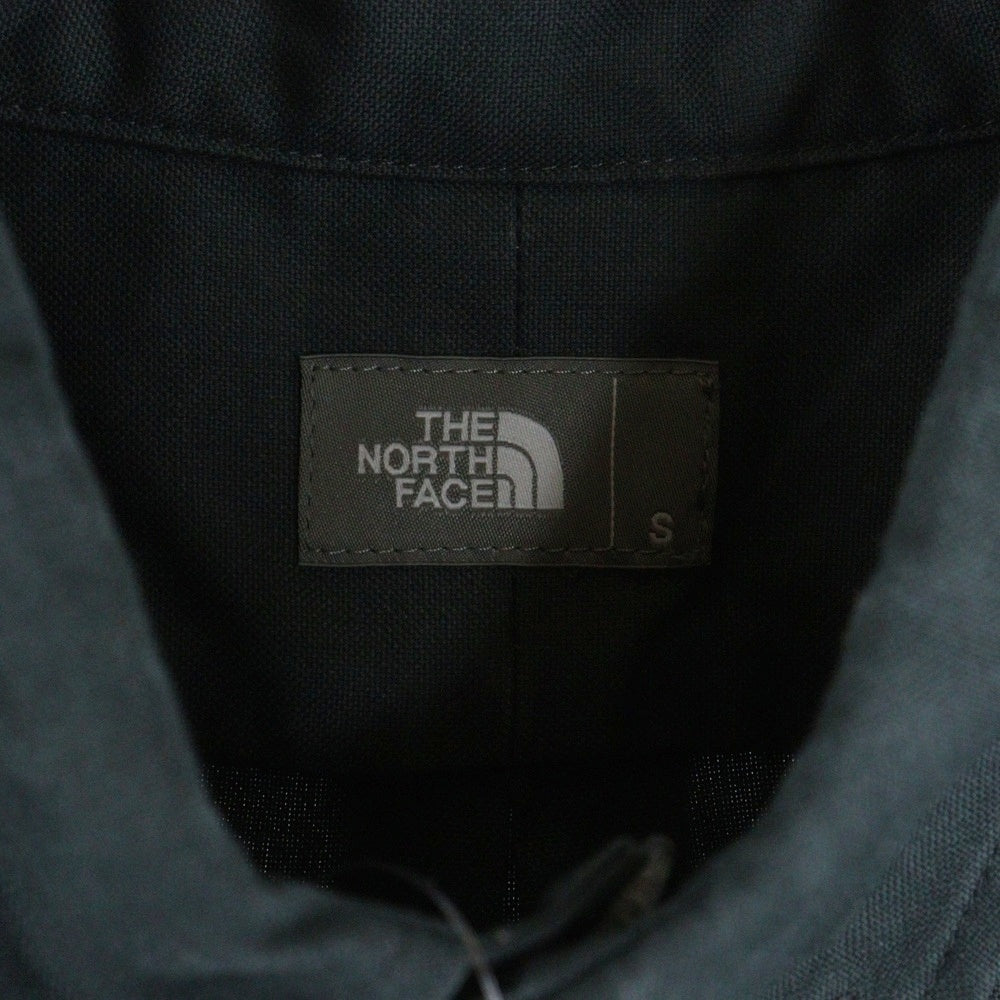 THE NORTH FACE PURPLE LABEL(ノースフェイスパープルレーベル) L/S HALF DOME SHIRT ロゴ刺繍 長袖シャツ グレー NR12450