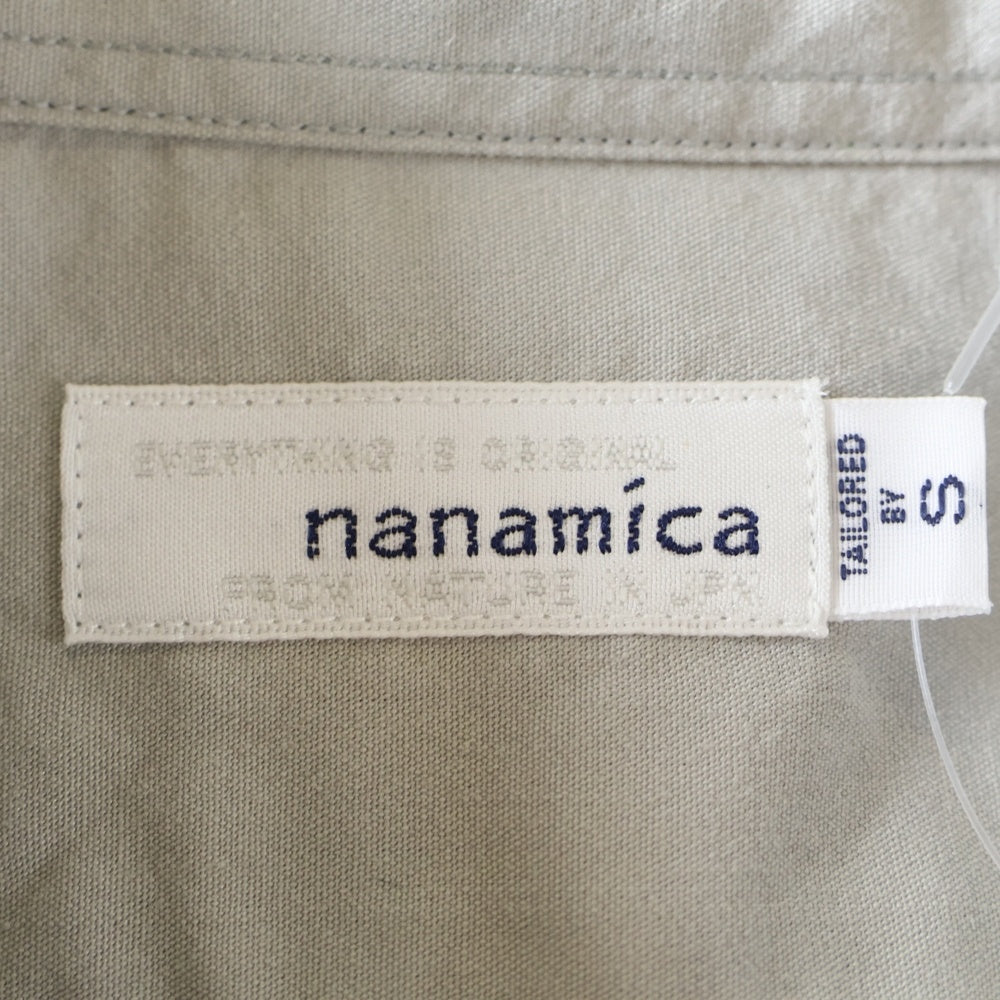 nanamica(ナナミカ) Regular Collar Wind Shirt 長袖シャツ グレー SUGF360