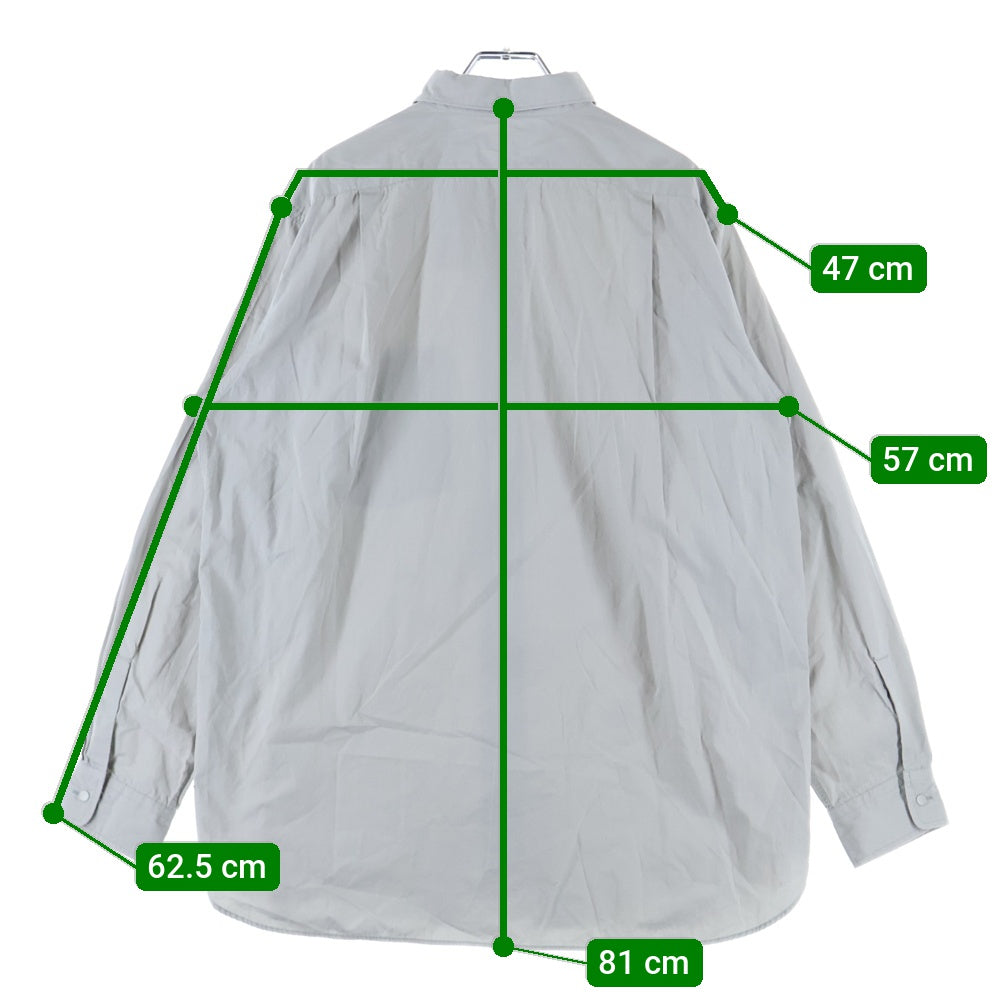 nanamica(ナナミカ) Regular Collar Wind Shirt 長袖シャツ グレー SUGF360