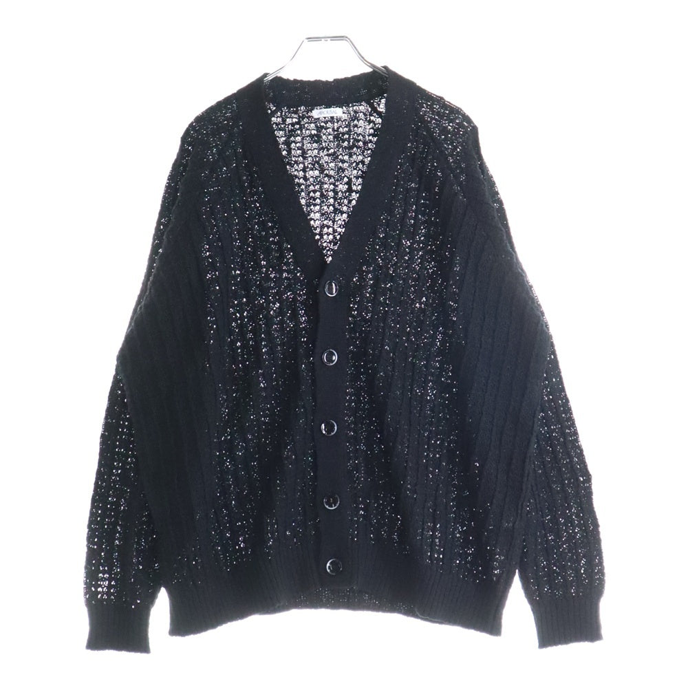 AROUSAL(アローサル) Cardigan シースルー ネップカーディガン ブラック 23FW-KT02
