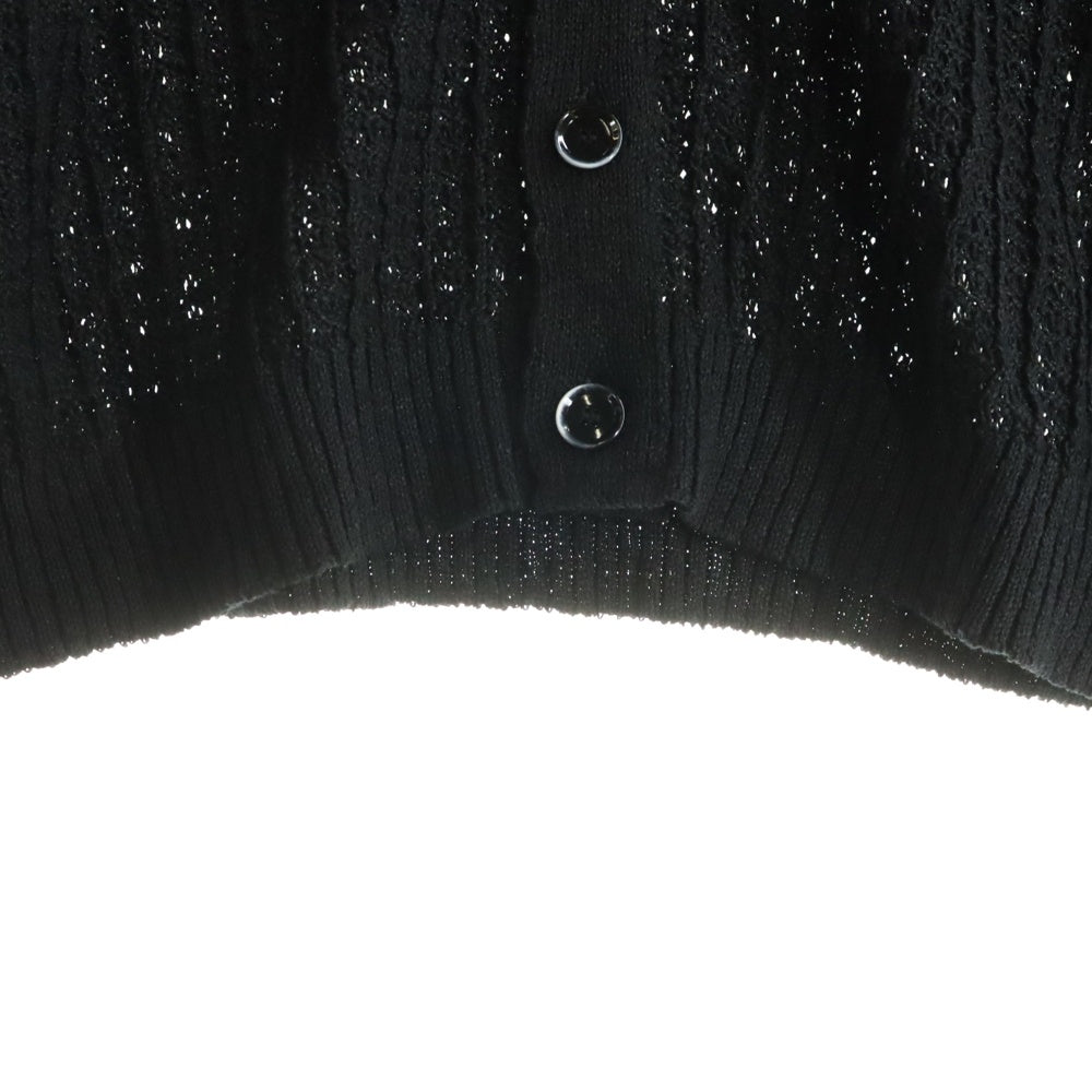 AROUSAL(アローサル) Cardigan シースルー ネップカーディガン ブラック 23FW-KT02