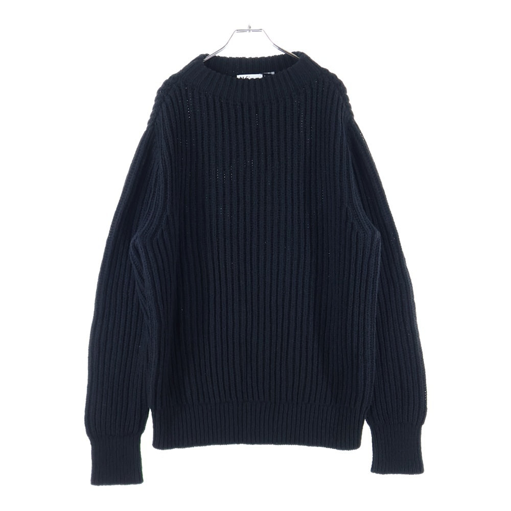 NO BRAND(ノーブランド) NEUTRALWORKS. ニュートラルワークス Fisherman Sweater フィッシャーマン ニットセーター ブラック KSU32221