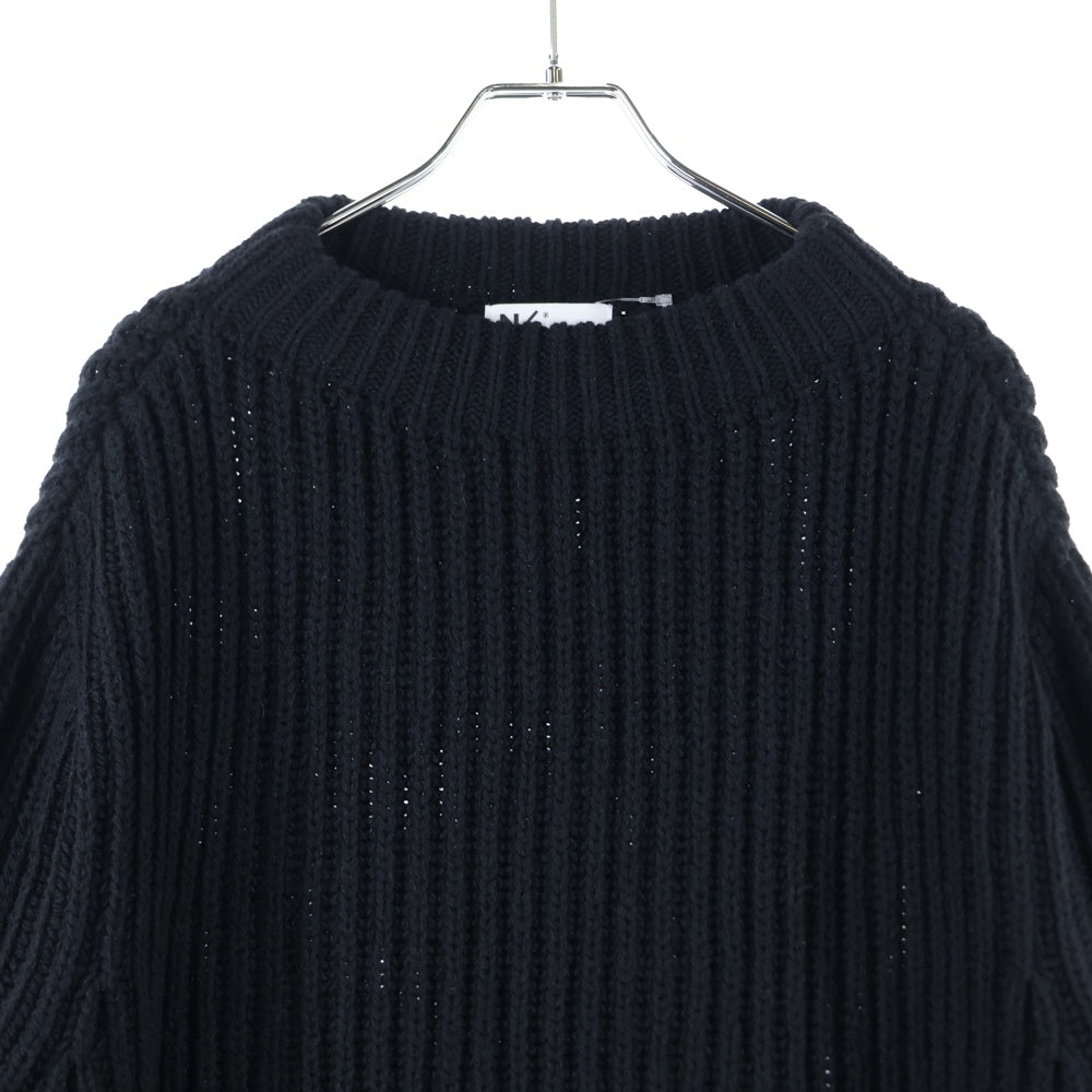 NO BRAND(ノーブランド) NEUTRALWORKS. ニュートラルワークス Fisherman Sweater フィッシャーマン ニットセーター ブラック KSU32221