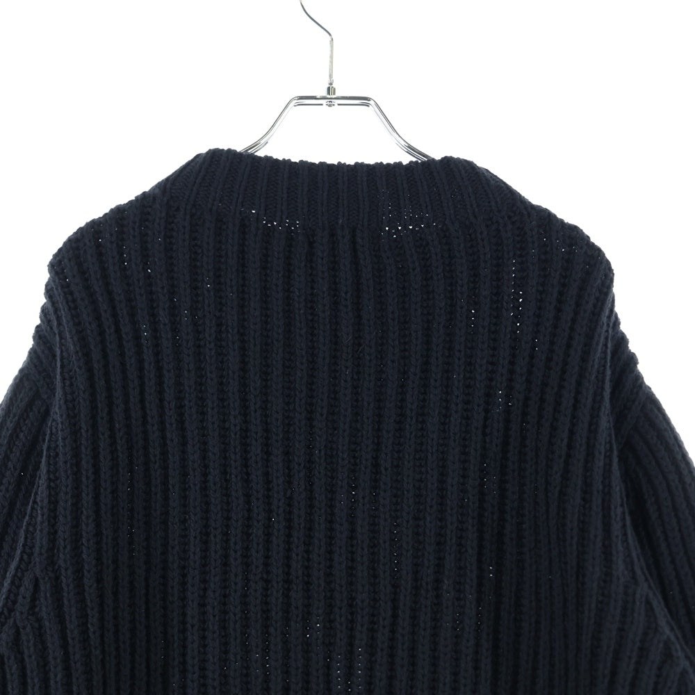 NO BRAND(ノーブランド) NEUTRALWORKS. ニュートラルワークス Fisherman Sweater フィッシャーマン ニットセーター ブラック KSU32221