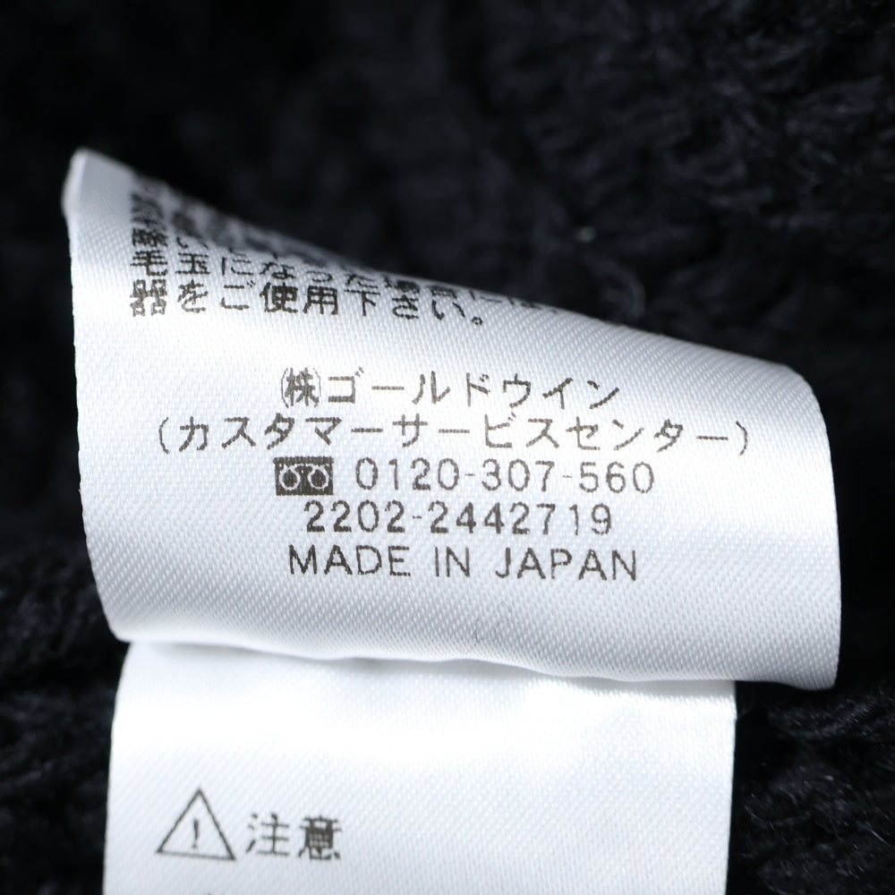 NO BRAND(ノーブランド) NEUTRALWORKS. ニュートラルワークス Fisherman Sweater フィッシャーマン ニットセーター ブラック KSU32221