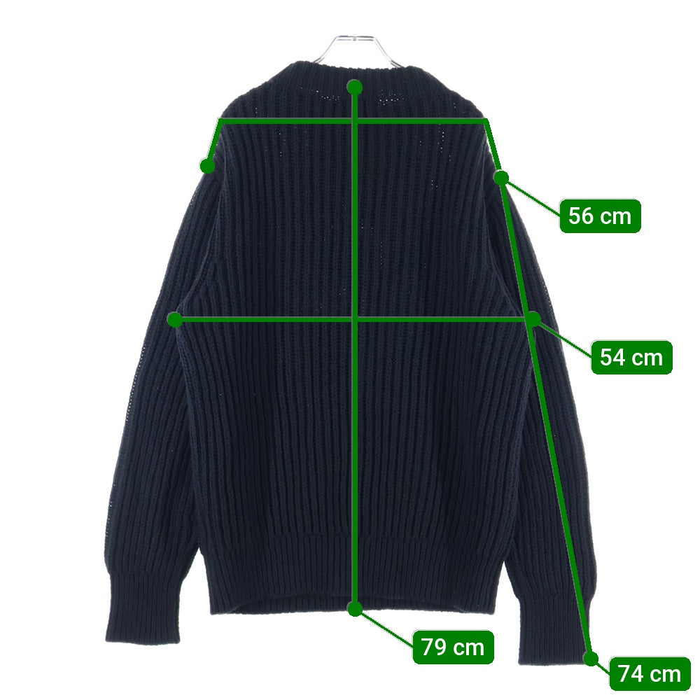 NO BRAND(ノーブランド) NEUTRALWORKS. ニュートラルワークス Fisherman Sweater フィッシャーマン ニットセーター ブラック KSU32221