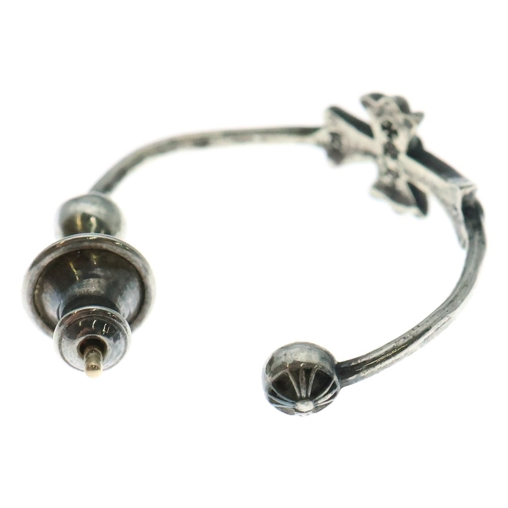 CHROME HEARTS(クロムハーツ) SKINNY BBYFAT CROSS スキニーベイビーファットクロス フープピアス シルバー