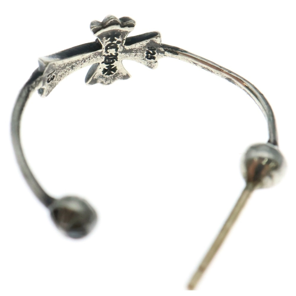 CHROME HEARTS(クロムハーツ) SKINNY BBYFAT CROSS スキニーベイビーファットクロス フープピアス シルバー