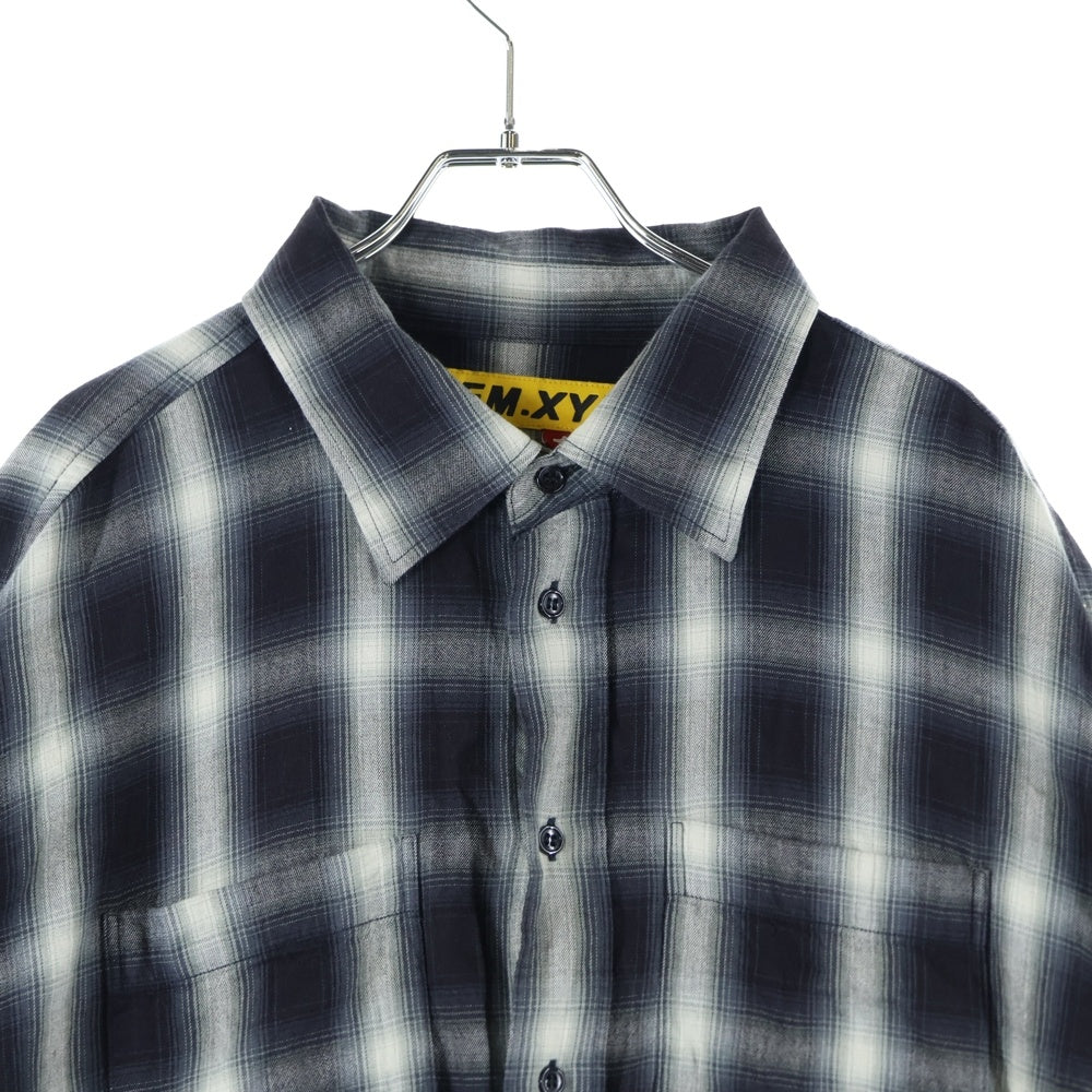 CACTUS PLANT FLEAMARKET CPFM(カクタス プラント フリーマーケット シーピーエフエム) DOUBLE VISION CHECK SHIRT ダブルビジョン 長袖チェックシャツ ブラック CP03SH001