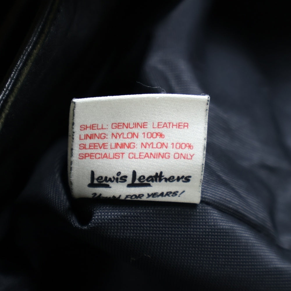 Lewis Leathers(ルイスレザー) 441T CYCLONE TIGHT FIT サイクロン レギュラーフィット シープスキン ダブルライダース レザージャケット ブラック