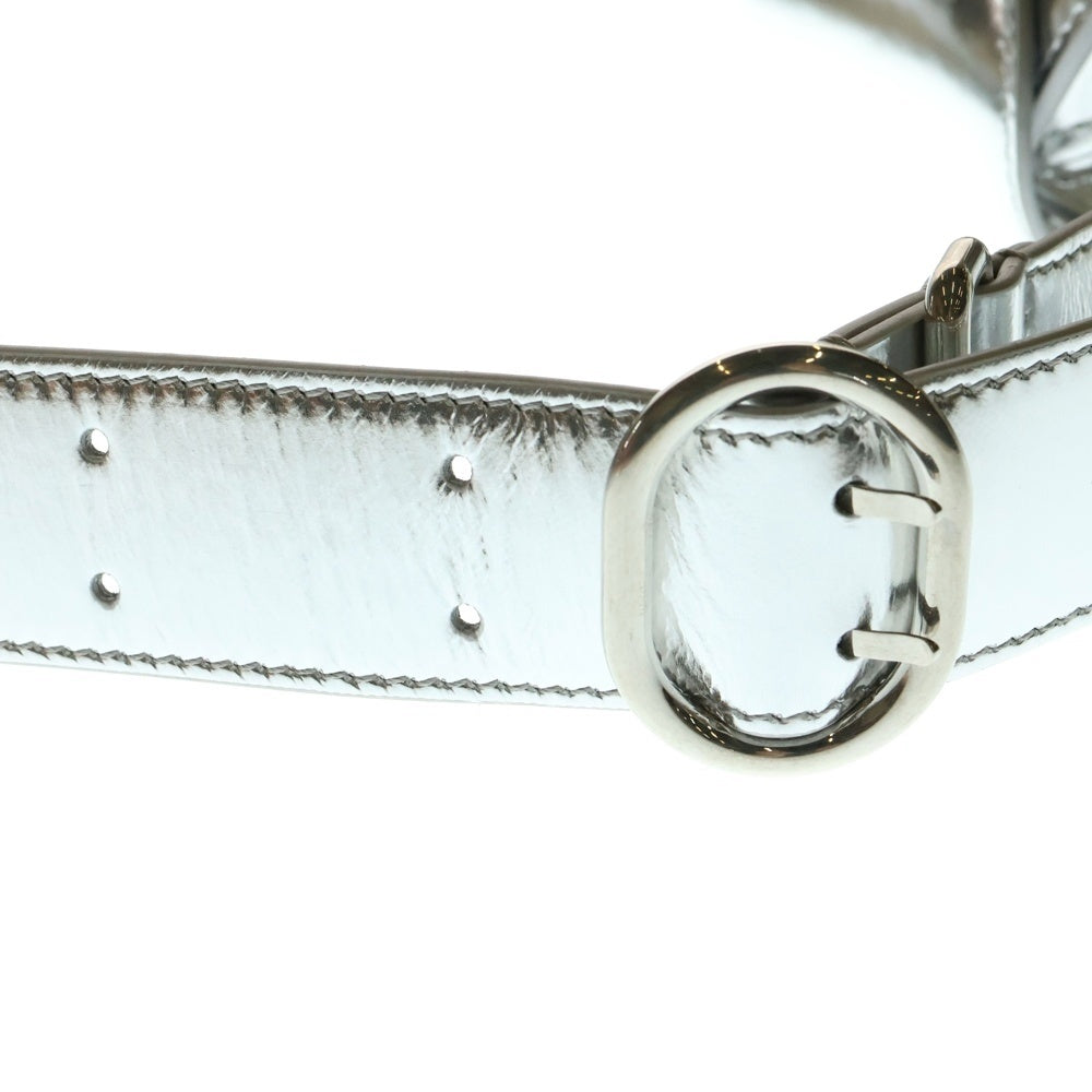 JIL SANDER(ジルサンダー) CANNOLO SM カンノーロ メタリック ショルダーバッグ シルバー J07WD0023 P6707
