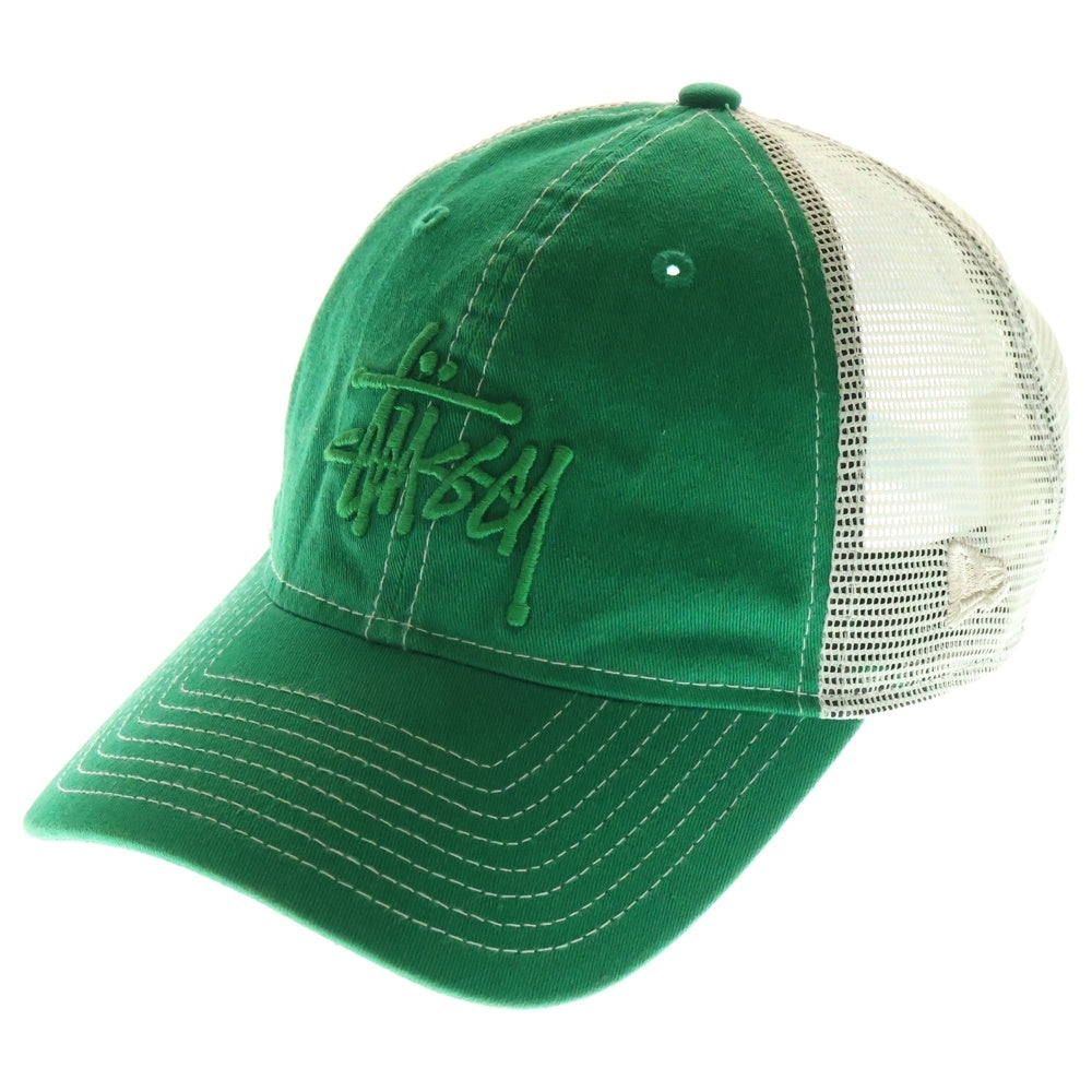 STUSSY(ステューシー) ×NEWERA BASIC TRUCKER CAP ニューエラ ベーシック トラッカー キャップ 帽子 グリーン 1311164