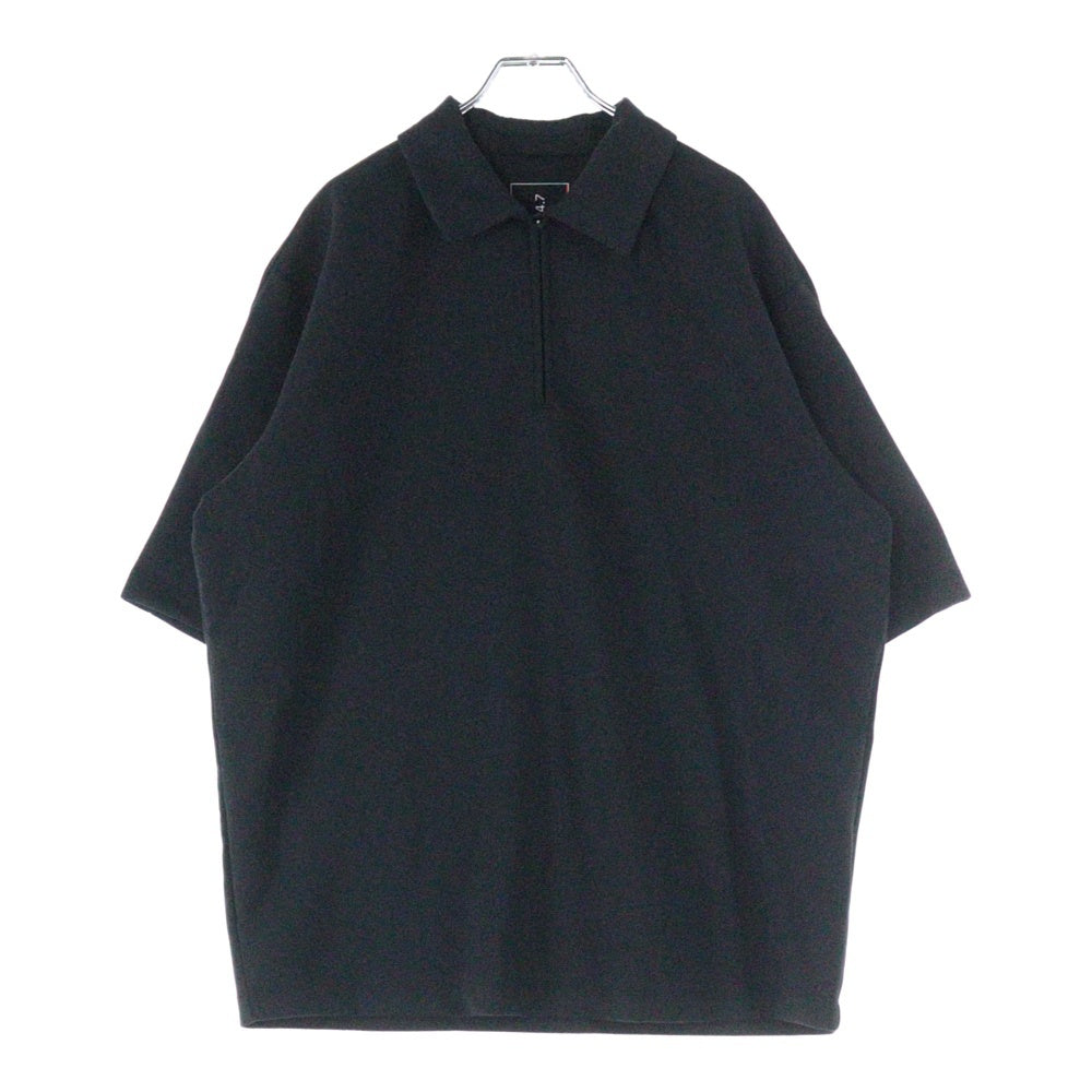 NIKE(ナイキ) ドライフィット ハーフジップ 半袖シャツ ブラック IF2909-010