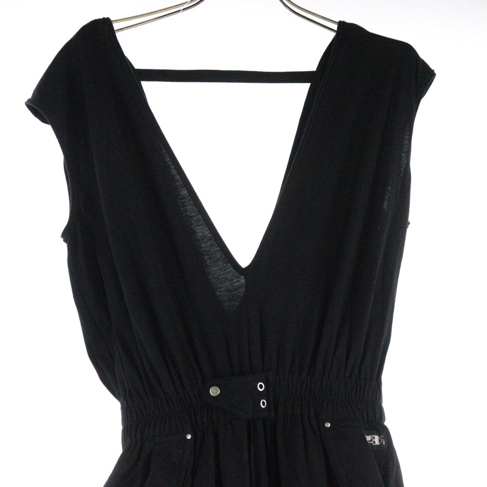 DRKSHDW(ダークシャドウ) Phleg Dress ロゴパッチ フレドレス ワンピース ブラック レディース DS21S2519-RN