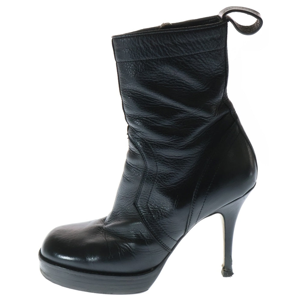 Rick Owens(リックオウエンス) Stiletto Platform Boot ジップアップ ヒールブーツ ブラック レディース